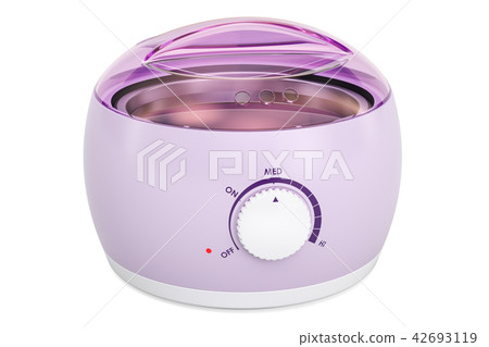 Electric wax warmer, wax heater. 3D rendering Electric wax warmer, wax heater. 3D rendering 42693119