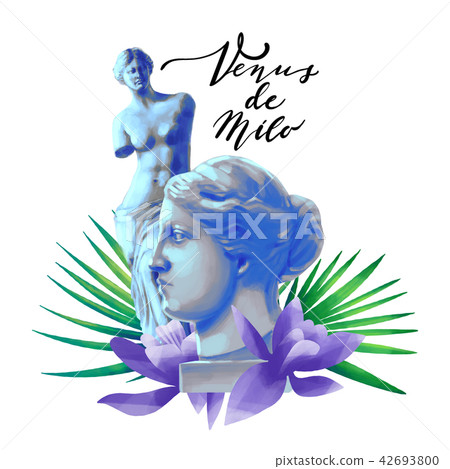 Venus de Milo statues with flowers Venus de Milo statues with flowers 42693800