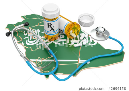 Healthcare in Saudi Arabia concept, 3D rendering Healthcare in Saudi Arabia concept, 3D rendering 42694158