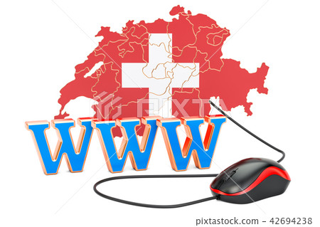 Internet network in Switzerland concept Internet network in Switzerland concept 42694238