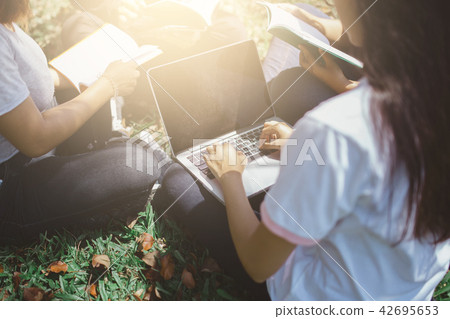 Group of student used computer Group of student used computer 42695653