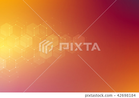 Medical background from hexagons. Geometric elements of design for modern communications, medicine 42698184