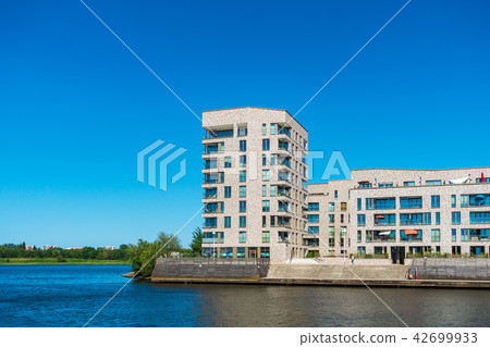 Modern building in the city Rostock, Germany Modern building in the city Rostock, Germany 42699933