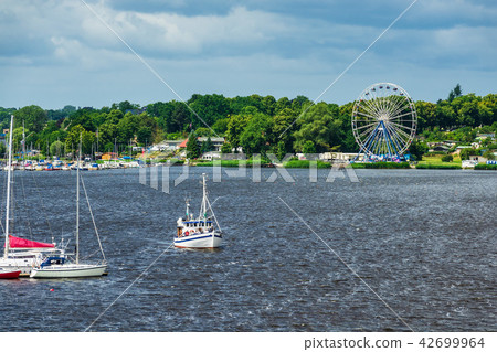 View over the river Warnow in Rostock, Germany View over the river Warnow in Rostock, Germany 42699964