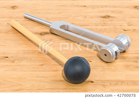 Tuning fork with silicone hammer 42700078