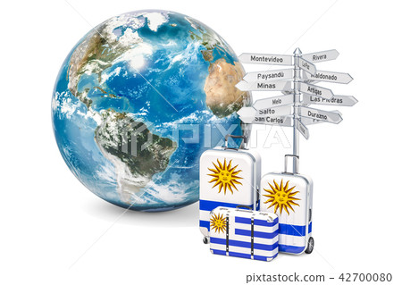 Uruguay travel concept. Suitcases 42700080