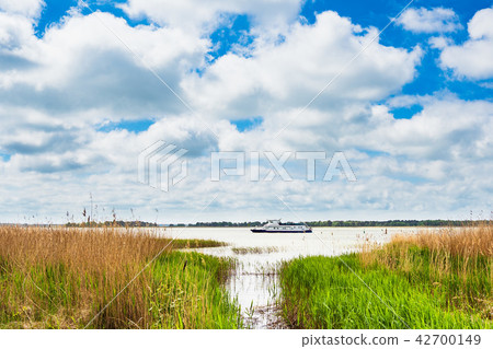 Passenger ship on a lake in Wiek, Germany Passenger ship on a lake in Wiek, Germany 42700149