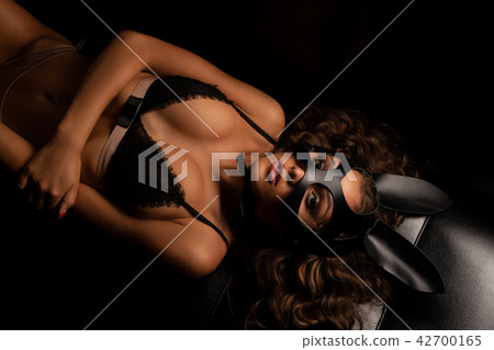 Tanned girl in lingerie cropped high angle view 42700165