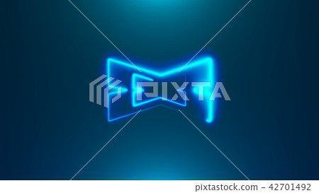 Many neon X shapes in space, abstract computer generated backdrop, 3D rendering Many neon X shapes in space, abstract computer generated backdrop, 3D rendering 42701492