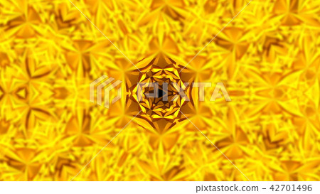 Abstract background with gold kaleidoscope Abstract background with gold kaleidoscope 42701496