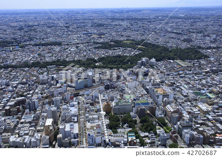 吉祥寺周邊/郊區住宅區，空中拍攝 42702687