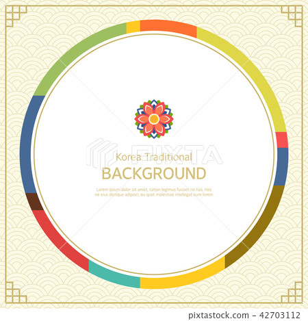 韓國傳統圖案模板 42703112