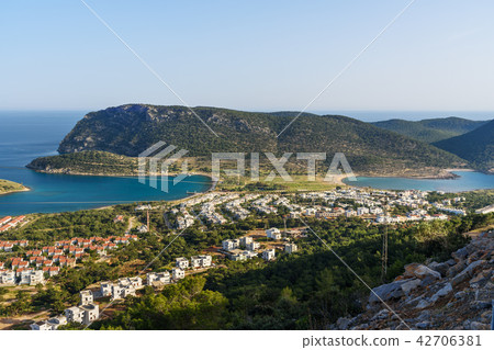 Cape Tisan on the Mediterranean sea coast. Turkey 42706381