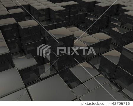 Abstract 3DCG representing the surface of destroyed tissue Abstract 3DCG representing the surface of destroyed tissue 42706716