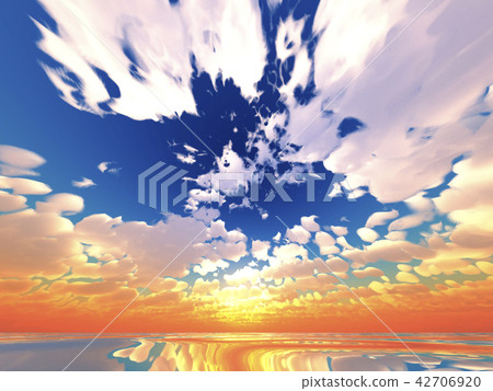 Wind and clouds with the sea 42706920