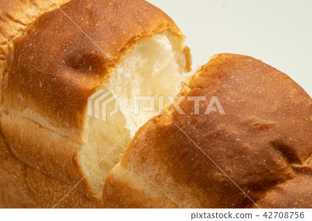 Cross section of 2 loaf homemade baked bread 42708756