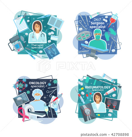 Medicine icon with professional medical doctor 42708898