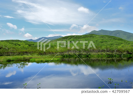 Shiretoko unexplored harbor view of Rausu lake, Konishi district 42709567