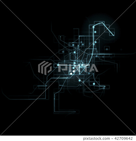 Square, Blue Science Digital Technology, grids 42709642