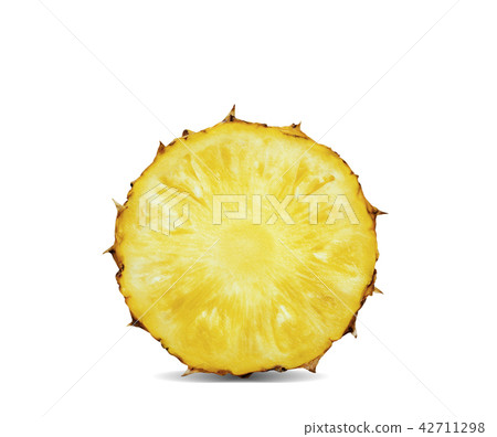Pineapple of cut on white background. Pineapple of cut on white background. 42711298