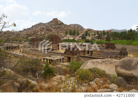 Ariel view of Achyuta Raya Temple complex, Hampi Ariel view of Achyuta Raya Temple complex, Hampi 42711800