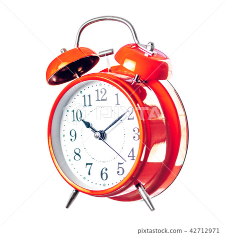 Red vintage alarm clock Red vintage alarm clock 42712971
