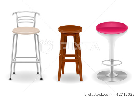 bar chair stool set icons vector illustration bar chair stool set icons vector illustration 42713023