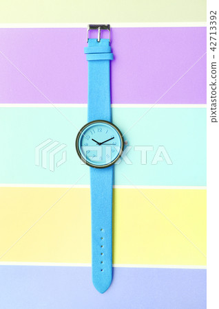 close up of blue wristwatches for background close up of blue wristwatches for background 42713392