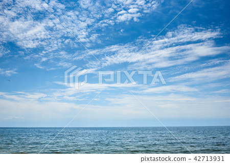 beautiful sea summer landscape, cloudy sky beautiful sea summer landscape, cloudy sky 42713931