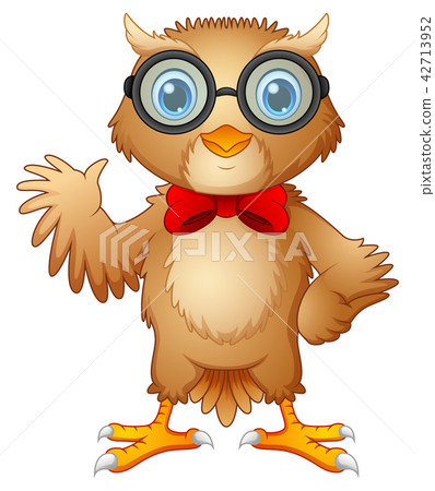 Hipster owl in glasses and bow tie 42713952