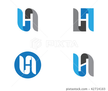 H Letter Logo Template Design 42714183