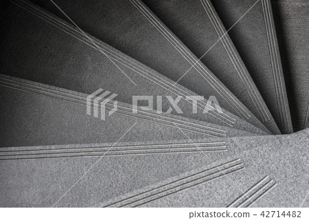 Modern spiral staircase. Luxurious interior Modern spiral staircase. Luxurious interior 42714482