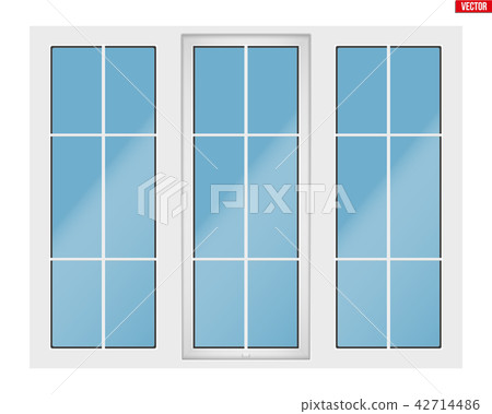 PVC window with three sash 42714486