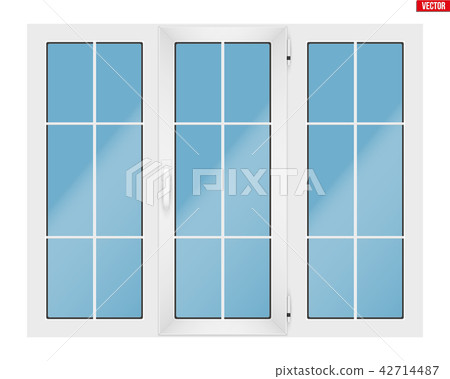 PVC window with three sash 42714487