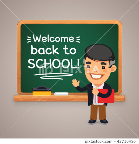 Teacher at the School Blackboard 42716456