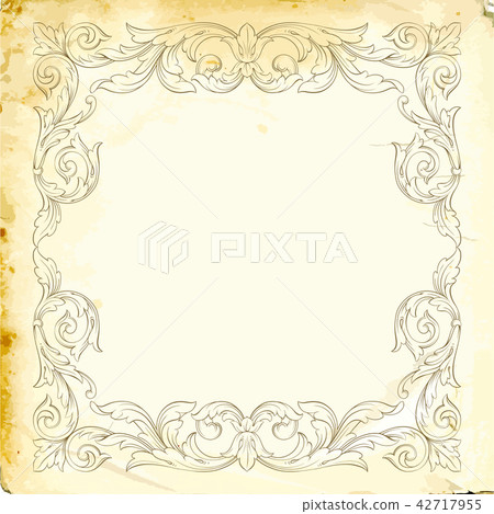 Vector baroque of vintage elements for design.  42717955