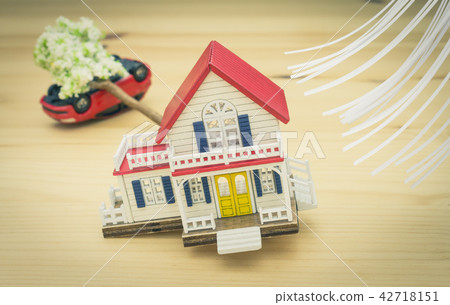 Windstorm Insurance for Home Insurance Concept Car Windstorm Insurance for Home Insurance Concept Car 42718151