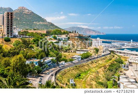 Seaside boulevard in Oran, a major Algerian city 42718293