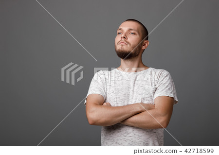 portrait of young proud man 42718599