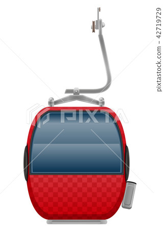 cabin ski cableway vector illustration cabin ski cableway vector illustration 42719729