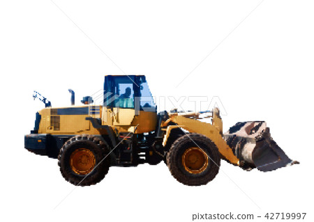 Bulldozer. Isolated on white background. Bulldozer. Isolated on white background. 42719997