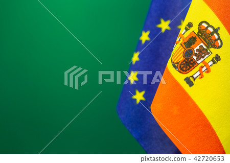 Flags of Spain and United Europe Flags of Spain and United Europe 42720653