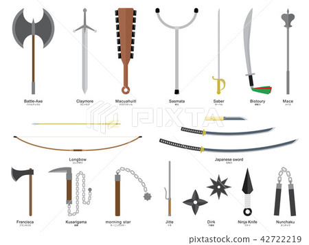 Illustrations of world weapons Illustrations of world weapons 42722219
