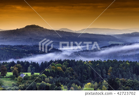 Foggy in the landscape Foggy in the landscape 42723702