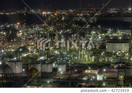 Yokkaichi Plant Night view Japan night view Heritage 42723919