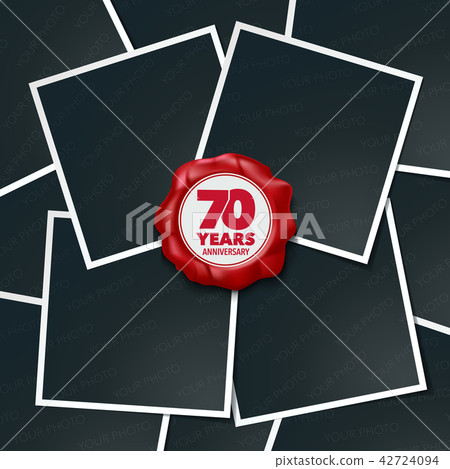 70 years anniversary vector icon, logo 42724094