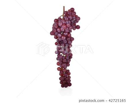 Red grapes isolated on white background Red grapes isolated on white background 42725165