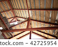 Steel frame with insulation sheet under the roof  42725954