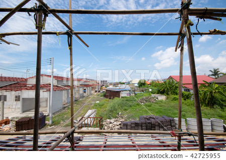 Construction residential new house in progress  42725955