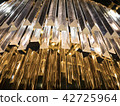 Close up on the crystal of chandelier 42725964